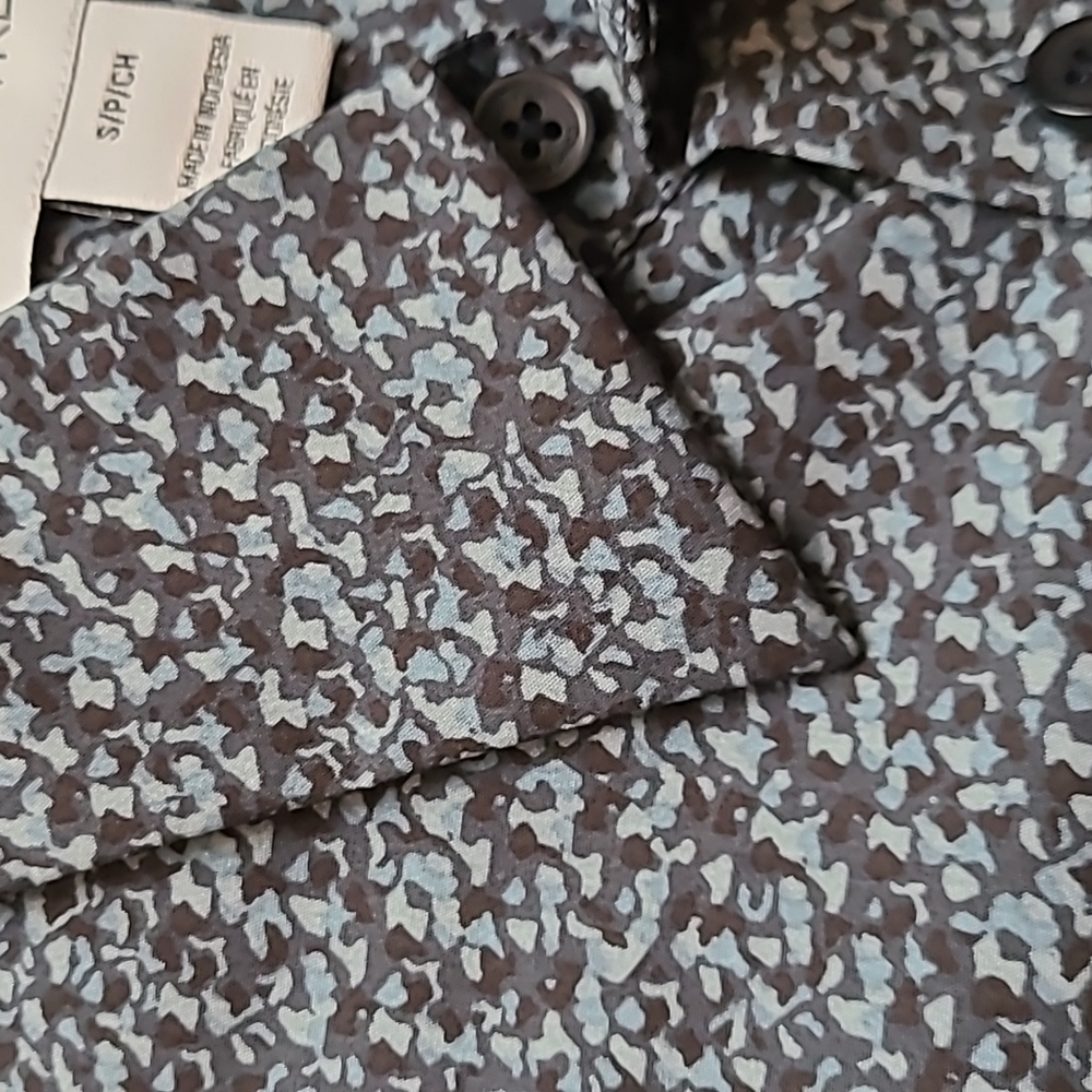 Calvin Klein stretch cotton long-sleeve dress shirt - Picture 5 of 14